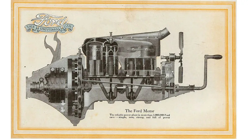 1918 Model T engine